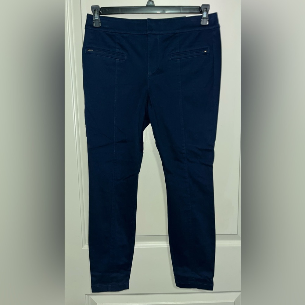 LOFT Navy Ankle-Length Trousers